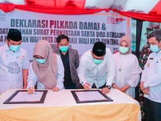 KPU Bontang Gelar Deklarasi Damai Pilkada 2020