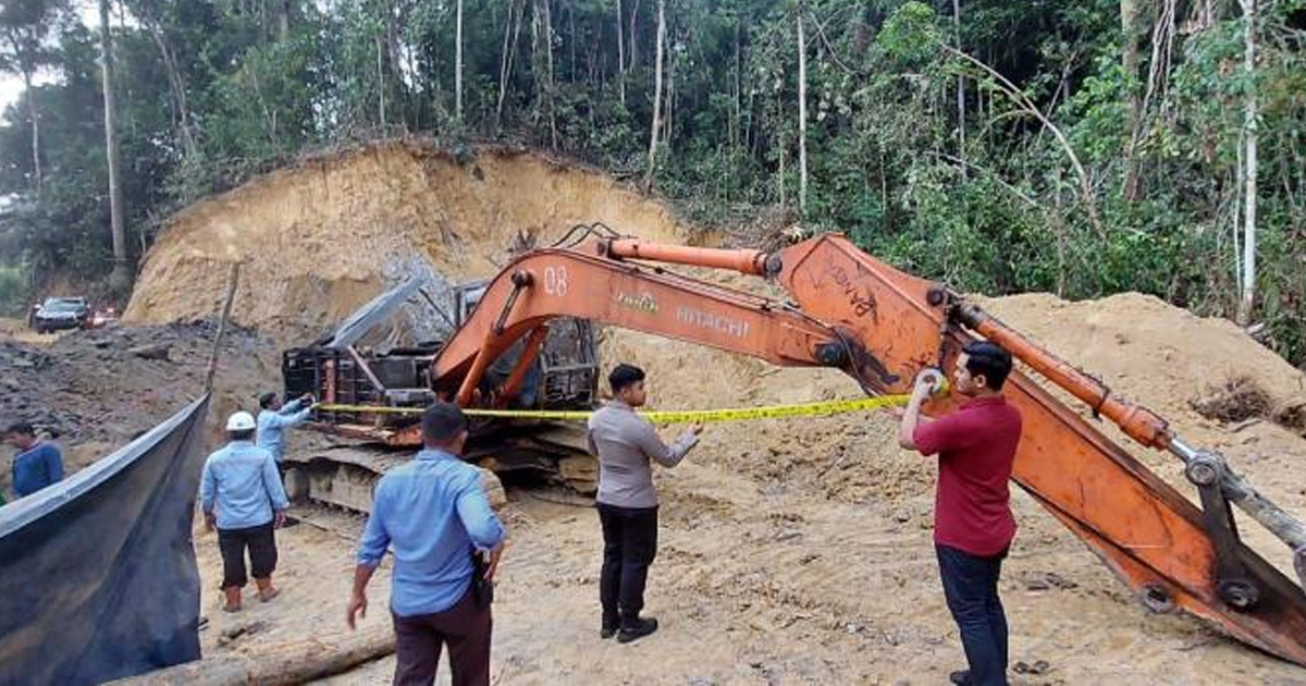 Beroperasi di Tambang Ilelgal, Satu Unit Excavator Disita Polda Kaltim